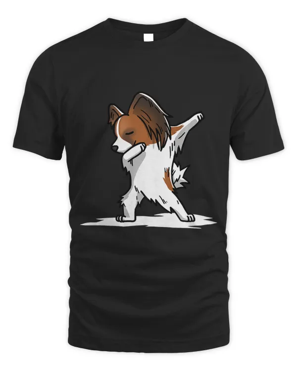 Dabbing Papillon Dab Dance Funny Dog Gift Premium T-Shirt