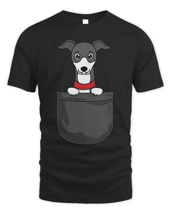 Italian Greyhound Mom Dad Dog In Pocket Funny Gift T-Shirt