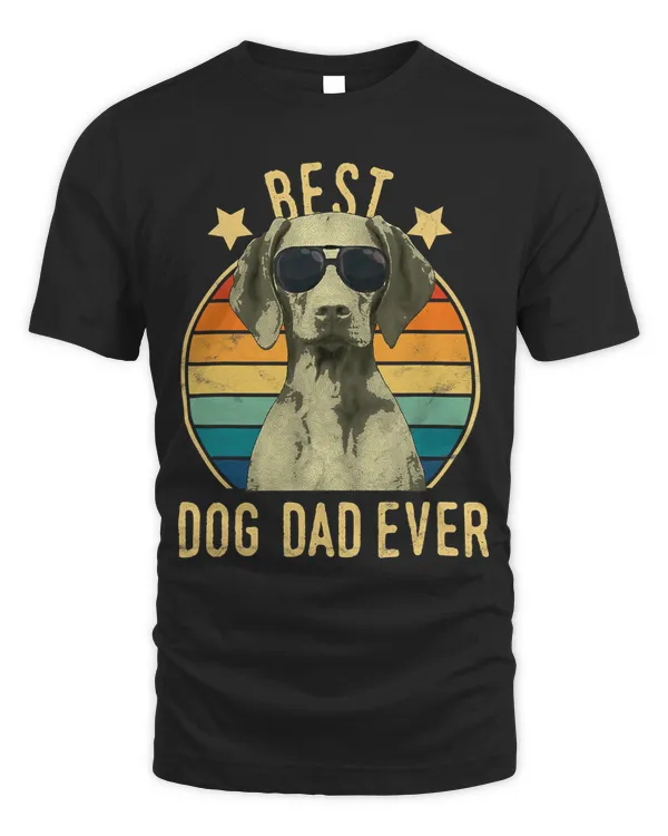 Mens Best Dog Dad Ever Vizsla Father's Day Gift T-Shirt