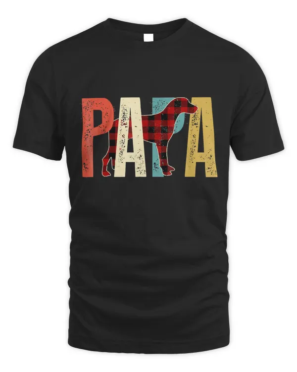 Mens Papa Weimaraner T-Shirt For Weimaraner Dog Lover