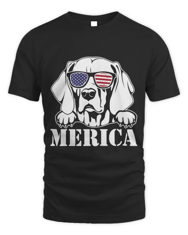 Patriotic Weimaraner Merica Shirt Dog Lovers Gift