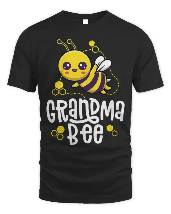 Family Bee Shirts Grandma Birthday First Bee Day Outfit T-Shirt