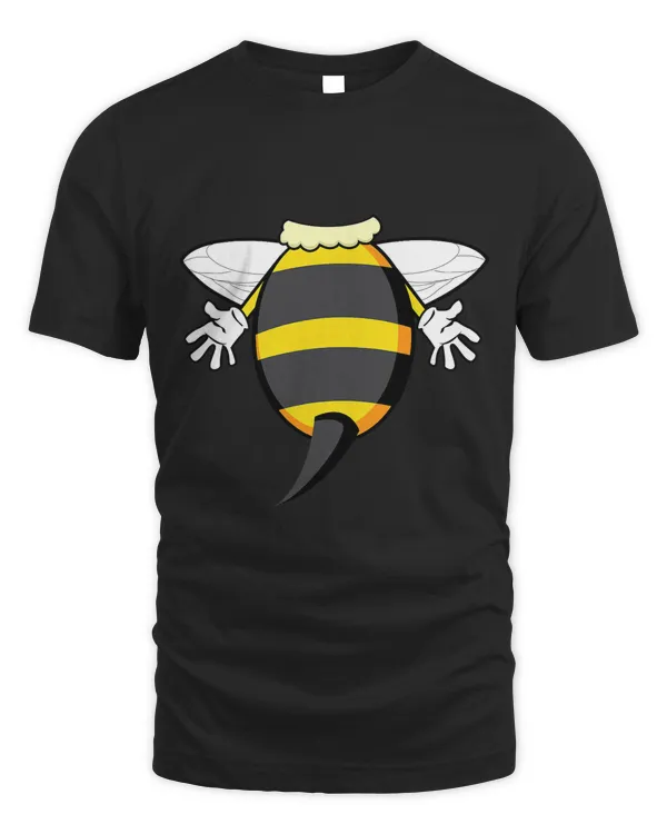Funny Bee Costume Easy Shirt - Honeybee Halloween Cheap Gift T-Shirt