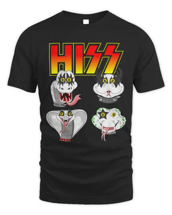 Hiss Funny Snake Lover Rock And Roll Band Gift Idea T-Shirt