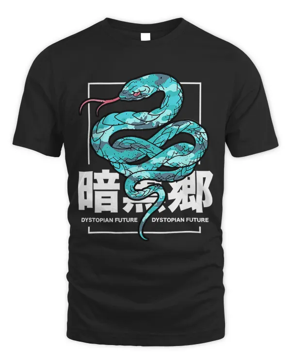 Japanese Snake Tokyo Serpent Streetwear Aesthetic Graphic T-Shirt