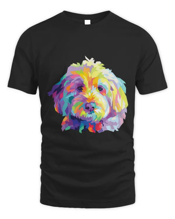 Colorful Dog Goldendoodle Gift Labradoodle Pet Bernedoodle T-Shirt