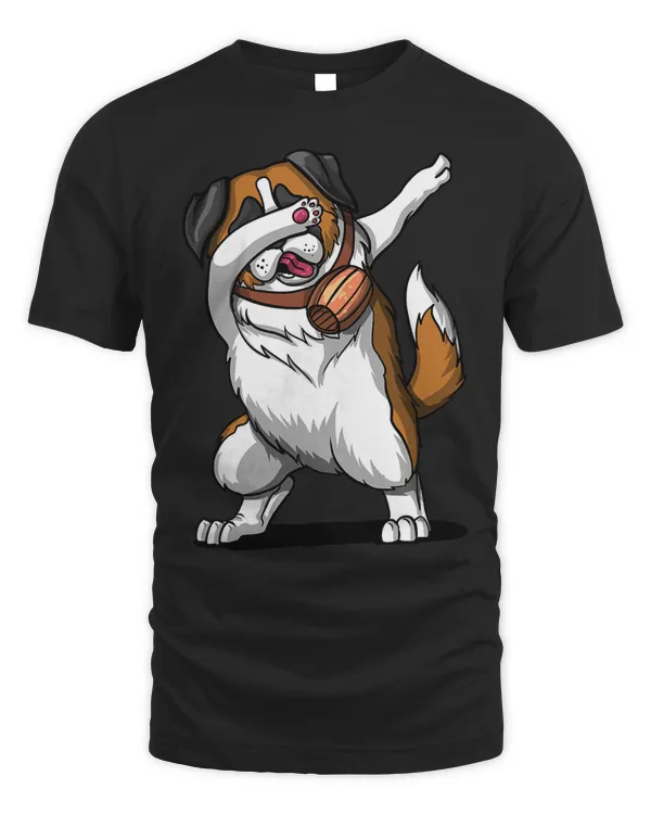 Dabbing St. Bernard Shirt Funny Saint Bernard Dab Dog