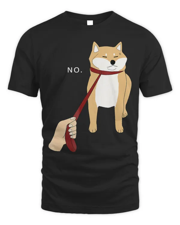 Cute Shiba Inu Shirt Nope - Doge Meme T-shirt B