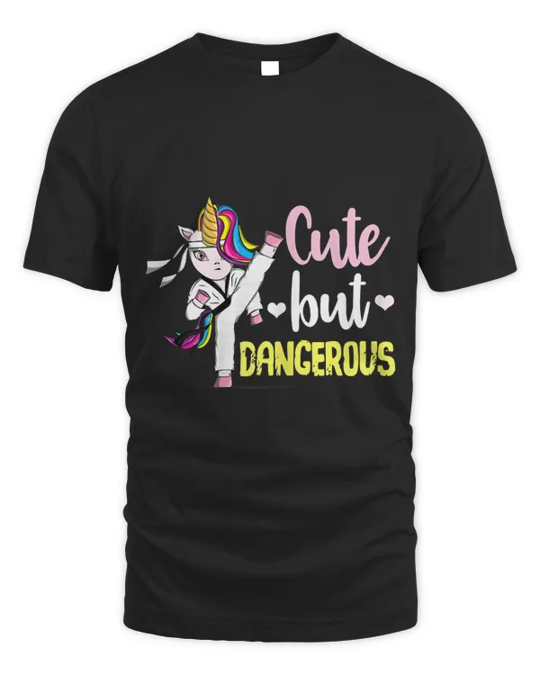 Cute But Dangerous Taekwondo Unicorn T-Shirt