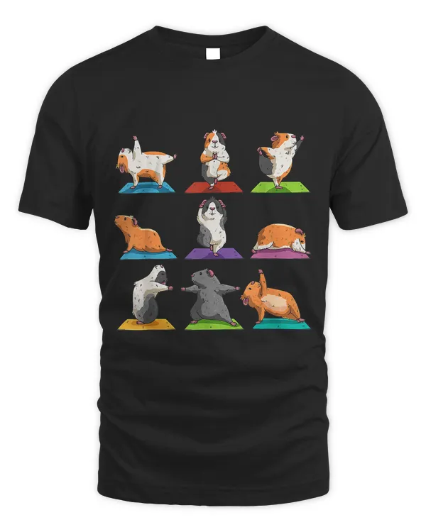 Guinea Pig Shirt Meditation Zen Fitness Yoga Guinea Pig T-Shirt