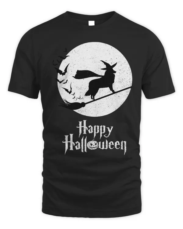 Funny Halloween Costume Witch SHELTIE Dog Lover Gift T-Shirt