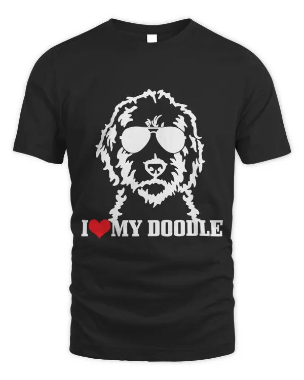 Goldendoodle I Love My Doodle Mom Labradoodle Dog Funny Gift T-Shirt