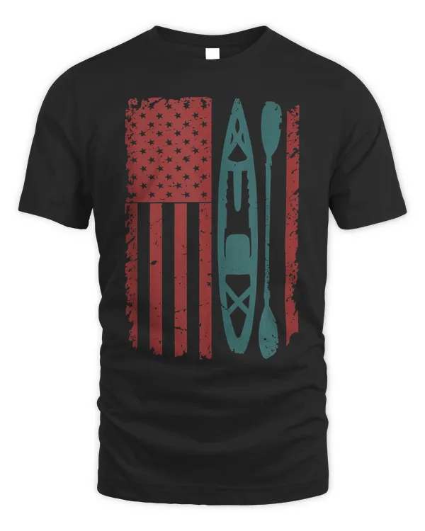 Kayak Lover Gift Kayaking Flag Gear Water Sport Graphic Art Tank Top