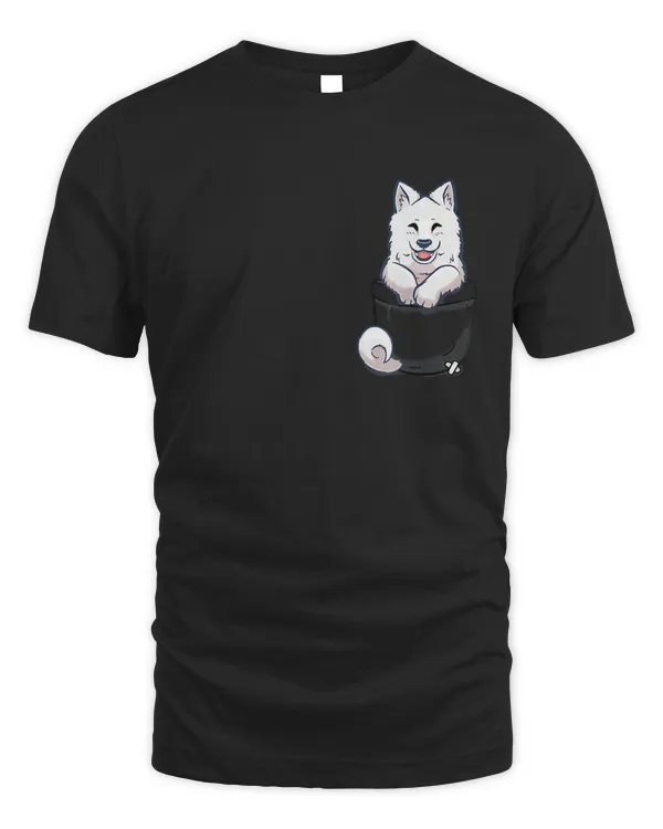 Pocket Cute Samoyed Puppy - T-Shirt
