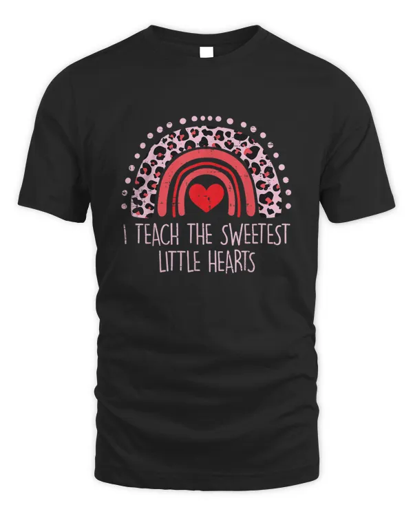 I Teach The Sweetest Hearts Rainbow Teacher Valentines Day