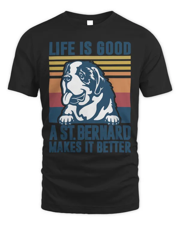 Saint Bernard Gifts For Women Men Dog Mom Dad St Bernard T-Shirt
