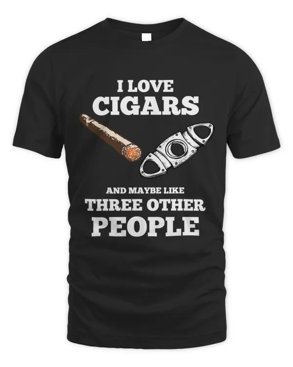Funny Cigar Accessories Gift Set Cigar Lover Smokers Party T-Shirt