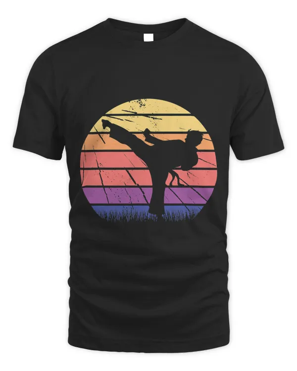 Karate Taekwondo Mixed Martial Arts Retro Vintage T-Shirt