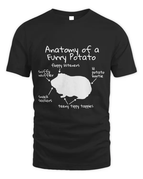 Anatomy Of A Guinea Pig Funny Furry Potato Pet Gift Premium T-Shirt
