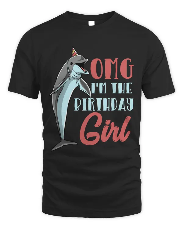 Dolphin Birthday Women Cute Dolphin Girl Pullover Hoodie