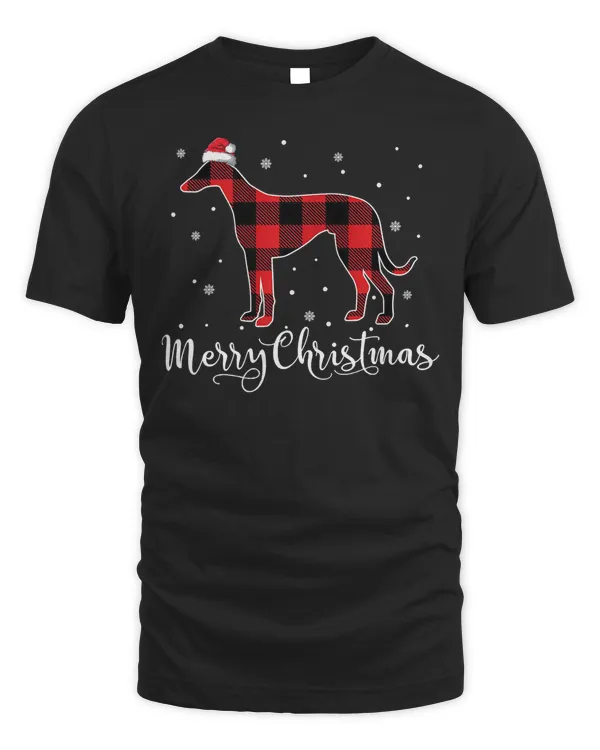 Christmas Whippet Red Plaid Dog Lover Pajamas Gift Premium T-Shirt