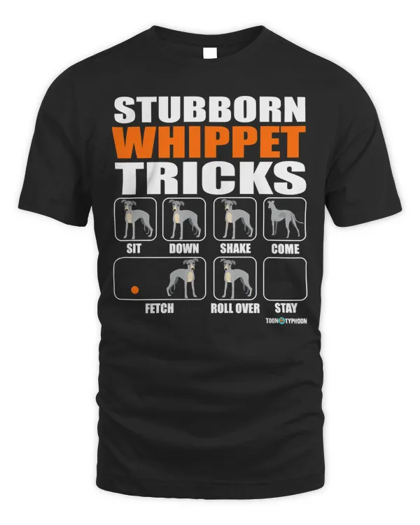 Funny Whippet Long Sleeve T-Shirt Stubborn Whippet Tricks