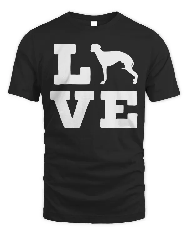 I Love My Whippet Dog Cute Animal Lover Dog T-Shirt