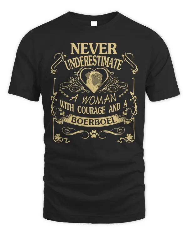 A Woman With Courage And a Boerboel Long Sleeve T-Shirt