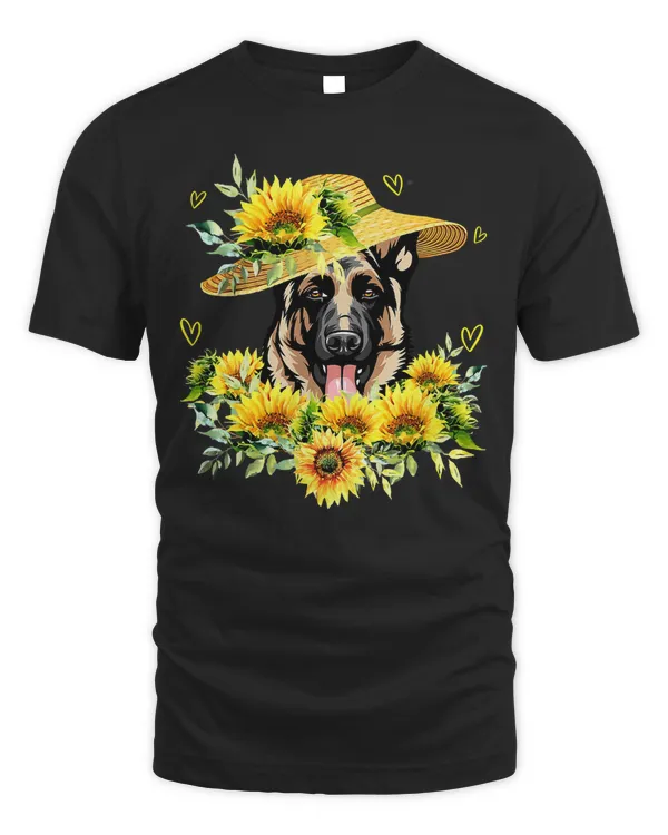 German Shepherd Dog Love German Shepherd Sunflower For Dog Lover 174 Dog Mom Dog Dad