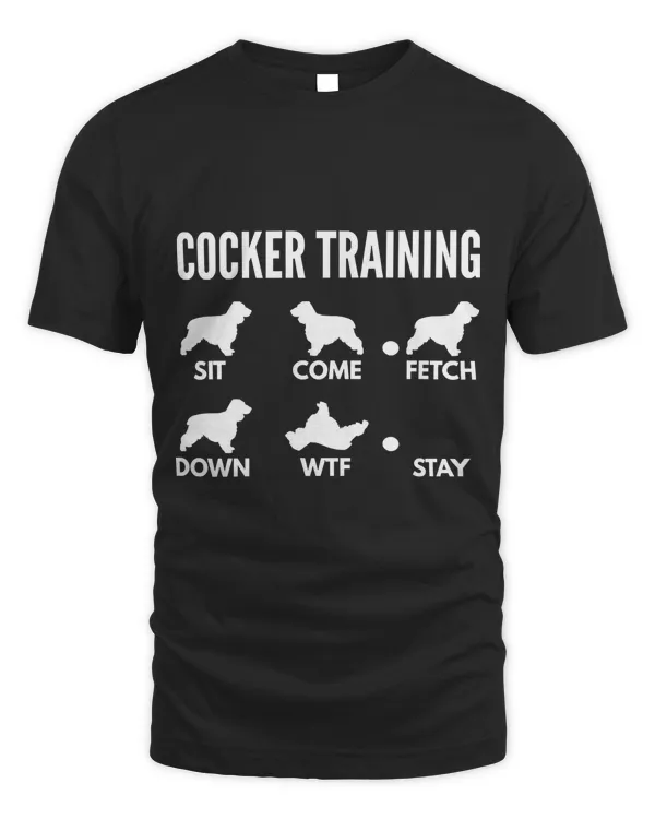 Cocker Training Cocker Dog Tricks T-Shirt