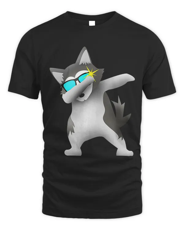 Dabbing Husky Siberian Husky Shirt Funny Dab Dance Gift