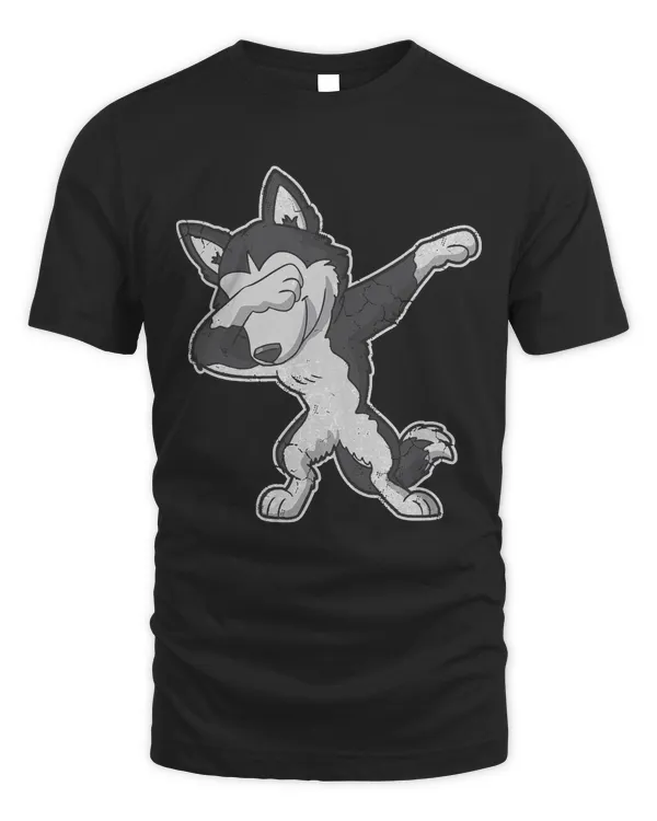 Dabbing Siberian Husky Dog Dab Men Women Kids Gift Long Sleeve T-Shirt