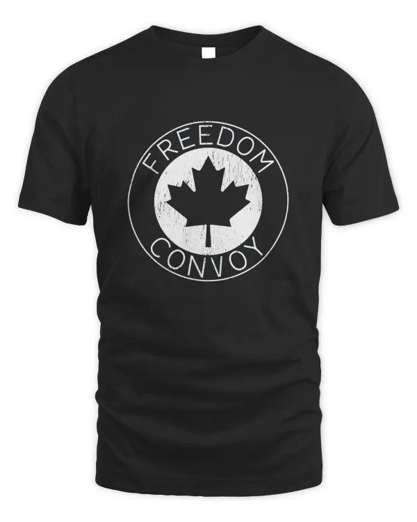 FREEDOM CONVOY 2022 CANADIAN TRUCKER TEES MAPLE LEAF VINTAGE T-Shirt