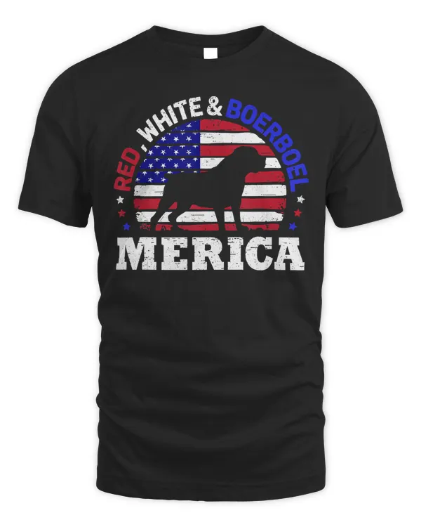 Boerboel 4th of July American USA Flag Merica Dog Gift Tank Top