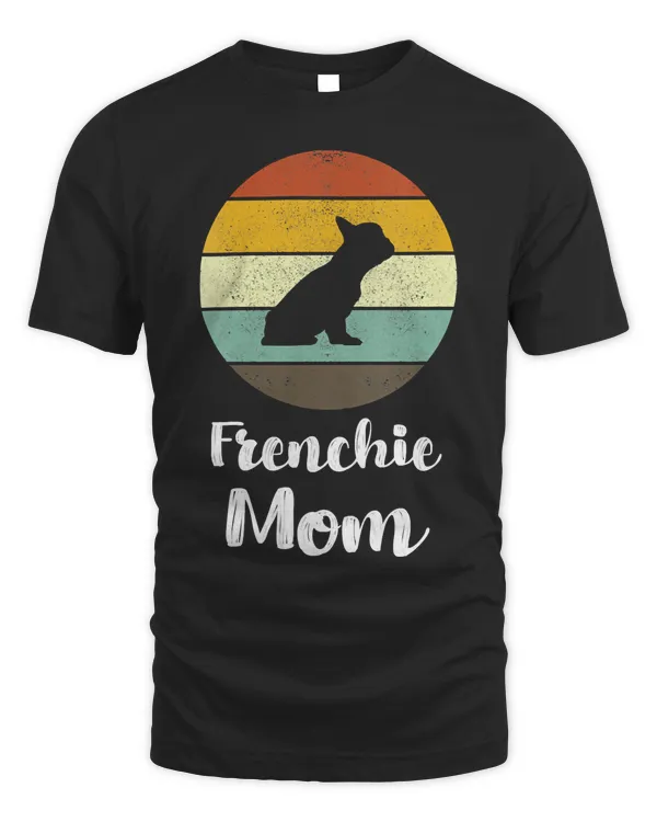Womens French Bulldog Mom Gifts Vintage Frenchie Dog Mothers Day V-Neck T-Shirt