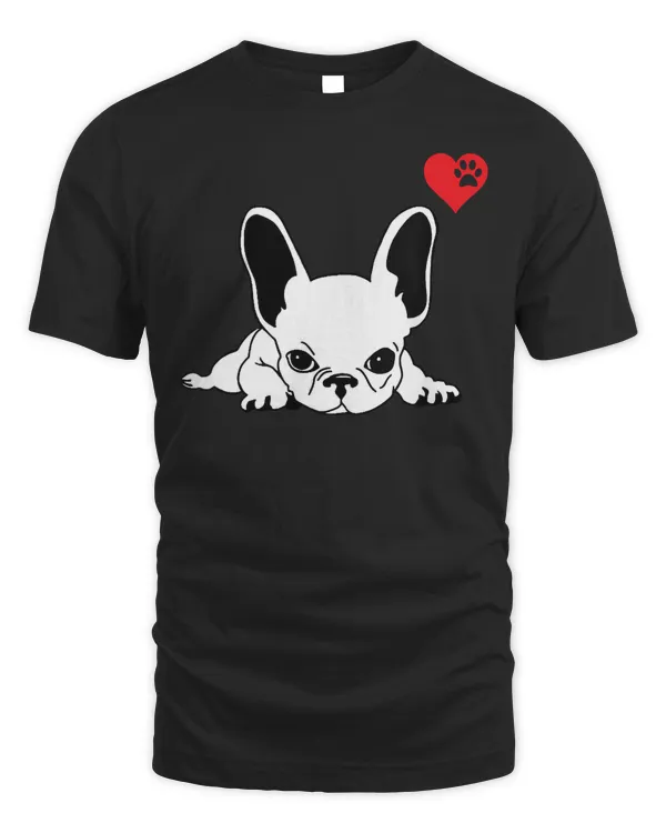 Womens FRENCH BULLDOG Shirt Cute Frenchie Dog Mom Gifts Tee V-Neck T-Shirt