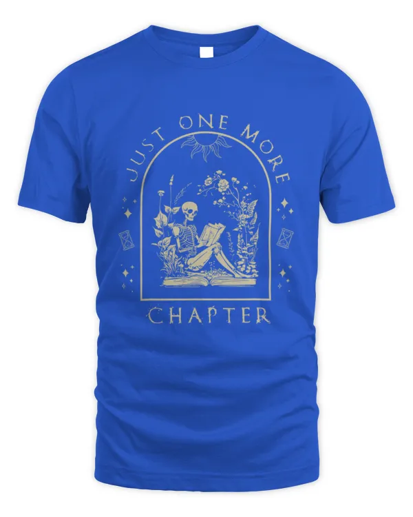 Just One More Chapter Vintage Skeleton Reading Book Reader T-Shirt - Unisex Standard T-Shirt Unisex Standard T-Shirt