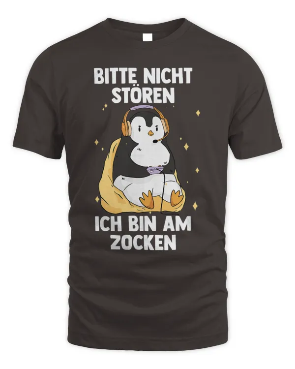 Penguin Pet Bitte Nicht Stören Ich Bin Am Zocken Penguin 2Gamer Gaming - Unisex Standard T-Shirt Unisex Standard T-Shirt