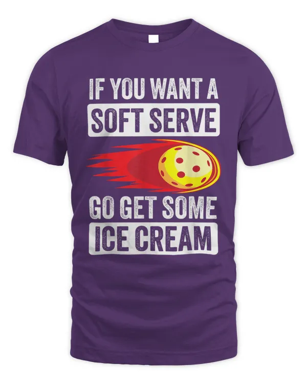 Pickleball Soft Serve Ice Cream Funny Pickleball