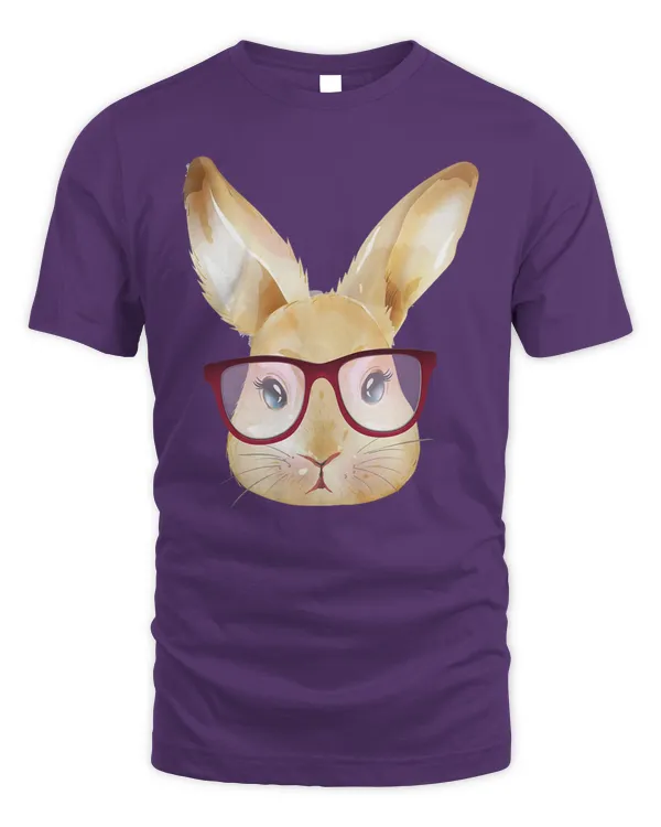 cute bunny with glasses