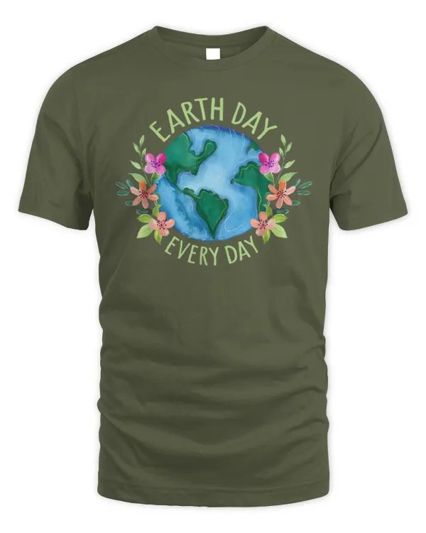 Love Earth Day Everyday Smile Face Hippie Planet Anniversary T-Shirt - Unisex Standard T-Shirt Unisex Standard T-Shirt