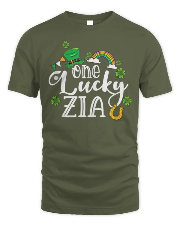 One Lucky Zia St Patrick's Day Irish Zia Leprechaun Tee - Unisex Standard T-Shirt Unisex Standard T-Shirt