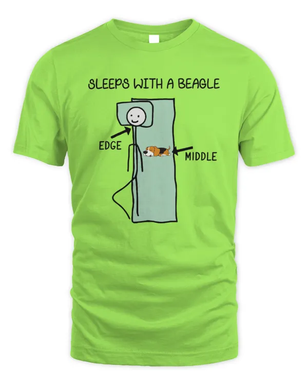 Sleeps With A Beagle - Men's Standard T-Shirt Men's Standard T-Shirt