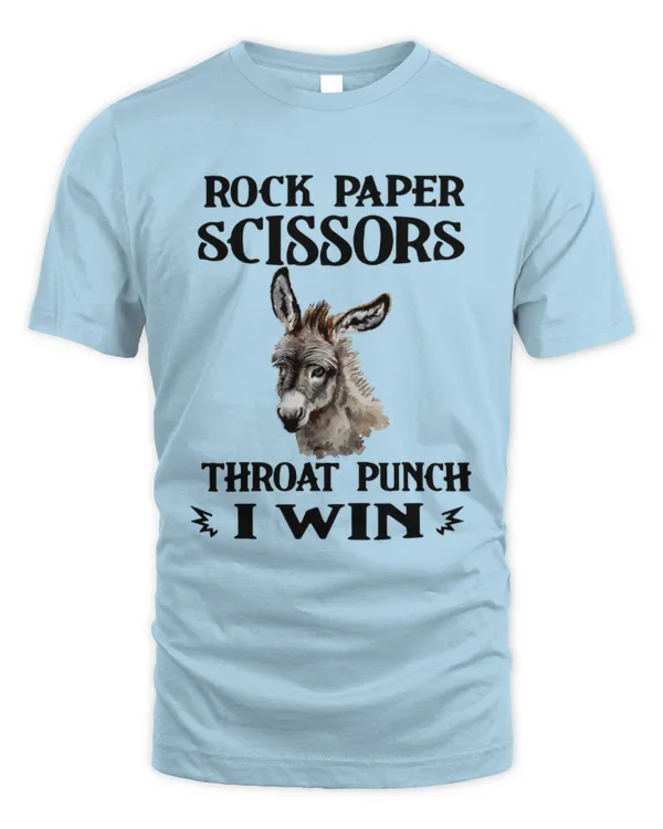 Rock Paper Scissors Throat Punch I Win