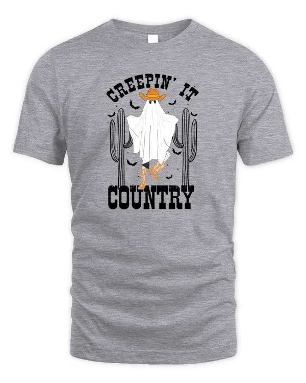Creepin' It Country, Western Graphic Tee, Halloween Shirt, Ghouls, Vintage, For Women, Country Music Shirt, Tees