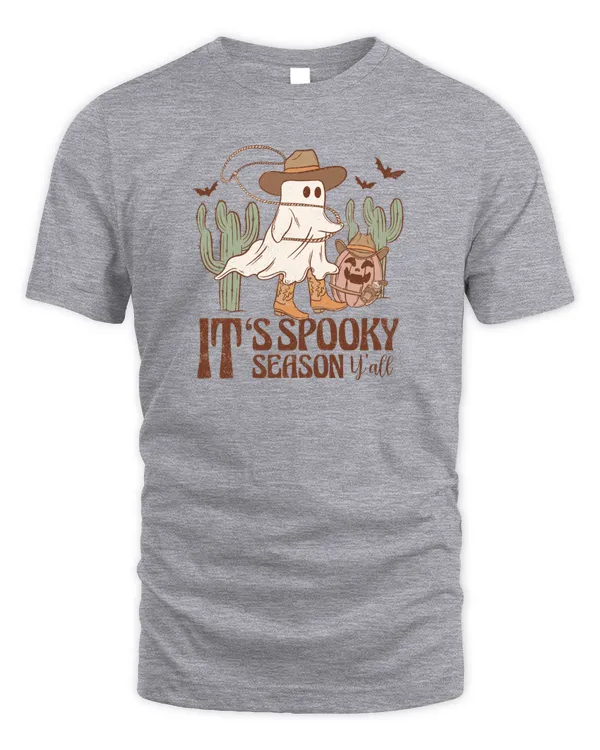 Halloween Spooky Western T-Shirt, Halloween T-Shirt, Spooky T-Shirt, Ghost Halloween T-Shirt, Ghost Halloween T-Shirt, Haunt T-Shirt