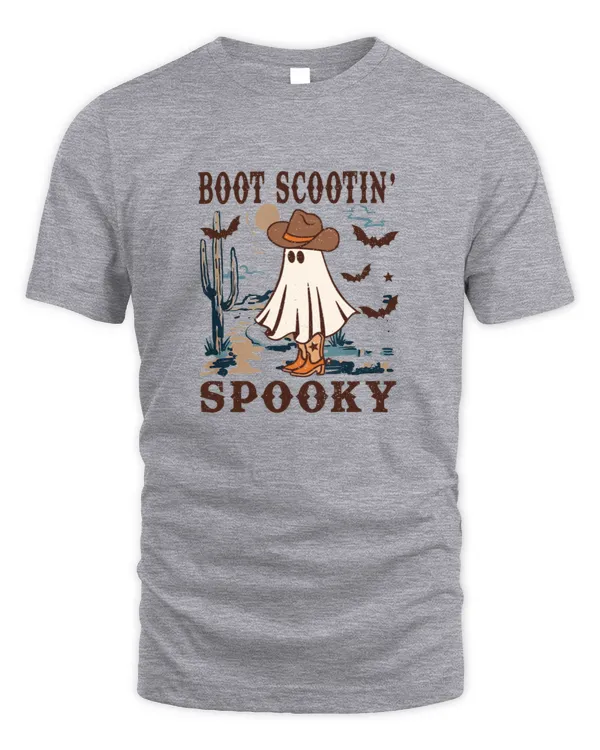 Boot Scootin Spooky Western Halloween Ghost Spooky Season