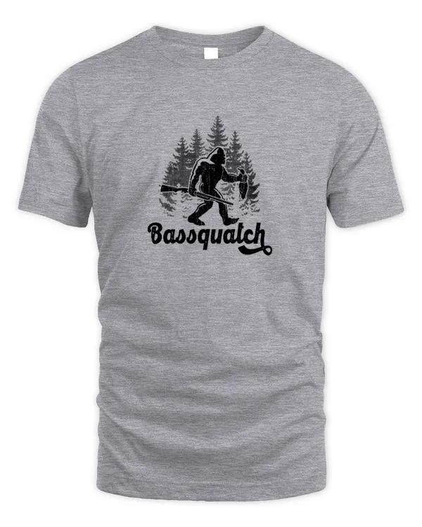 Bassquatch Vintage Bass Hunting Bigfoot