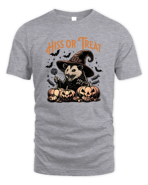Hiss Or Treat Halloween Pumpkin Witch Opossum Possum Gift