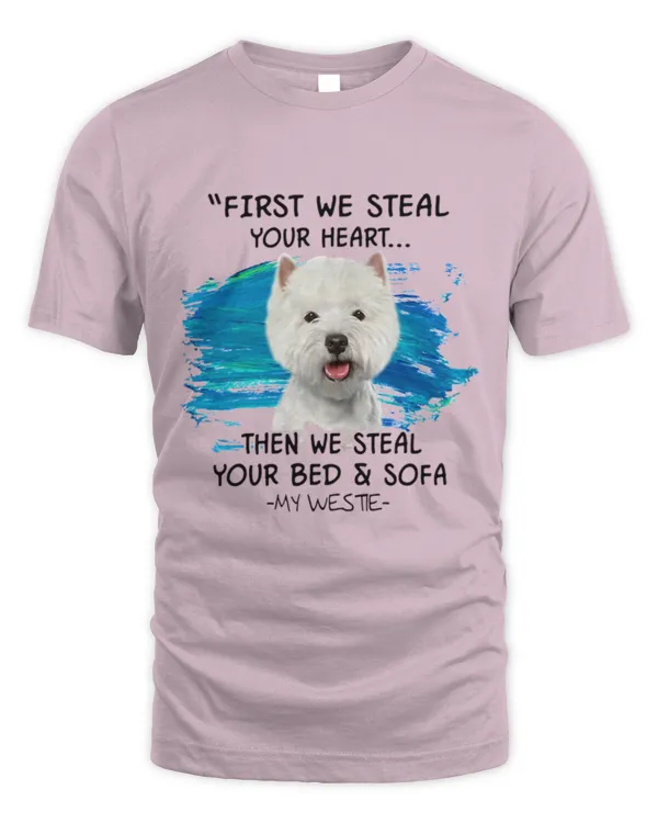 Westie_steal_your_heart - Unisex Standard T-Shirt Unisex Standard T-Shirt